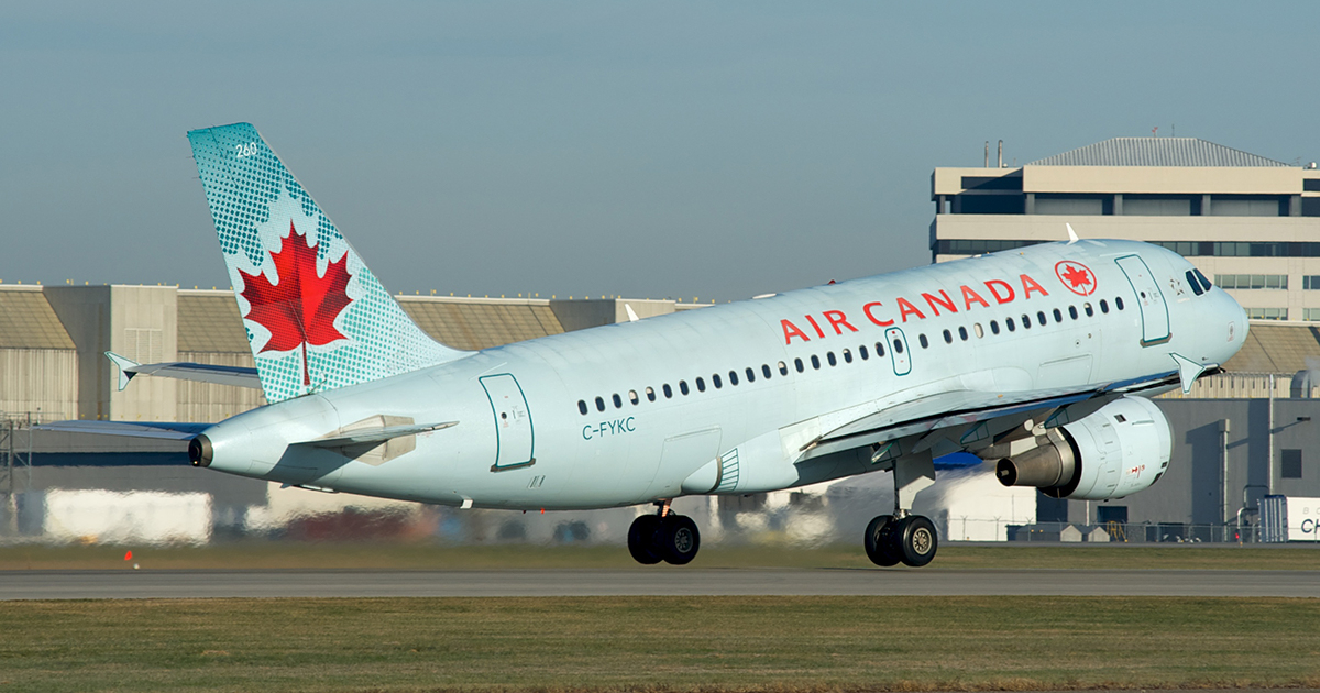 Aerolinea canadiense © Wikimedia Commons