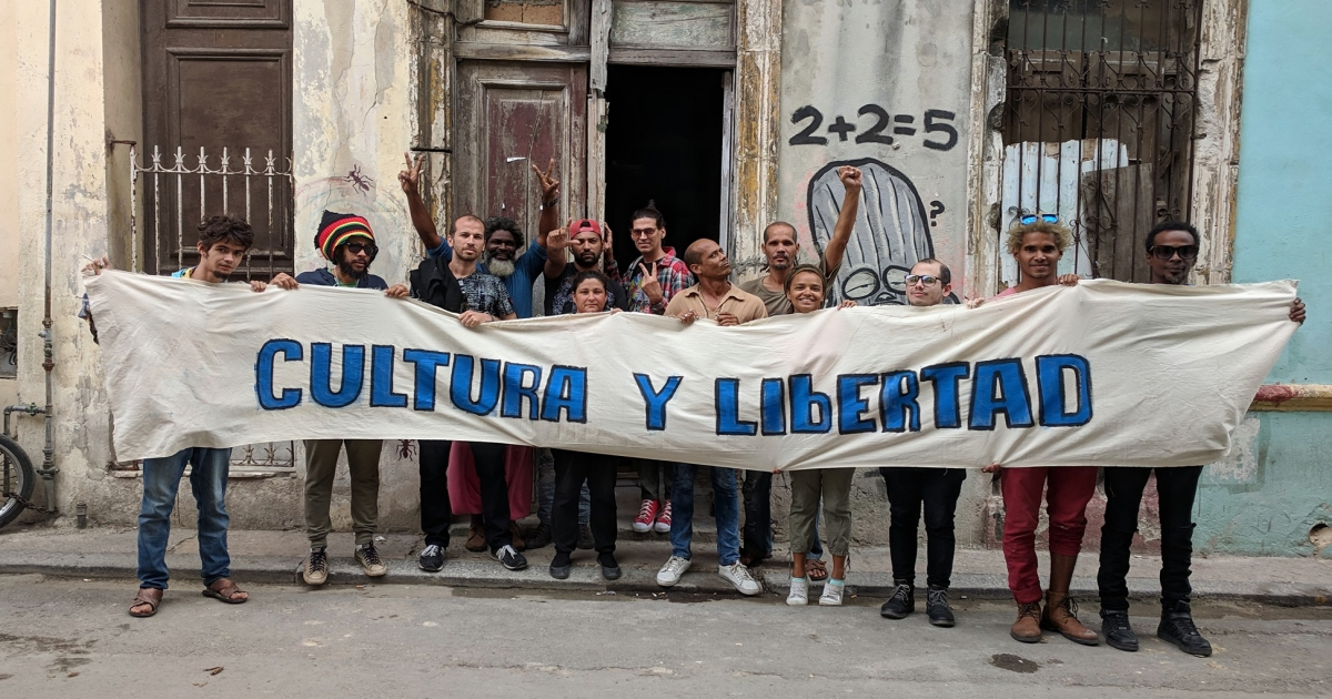 Integrantes del Movimiento San Isidro, en una imagen de archivo. © Facebook / Luis Manuel Otero Alcántara
