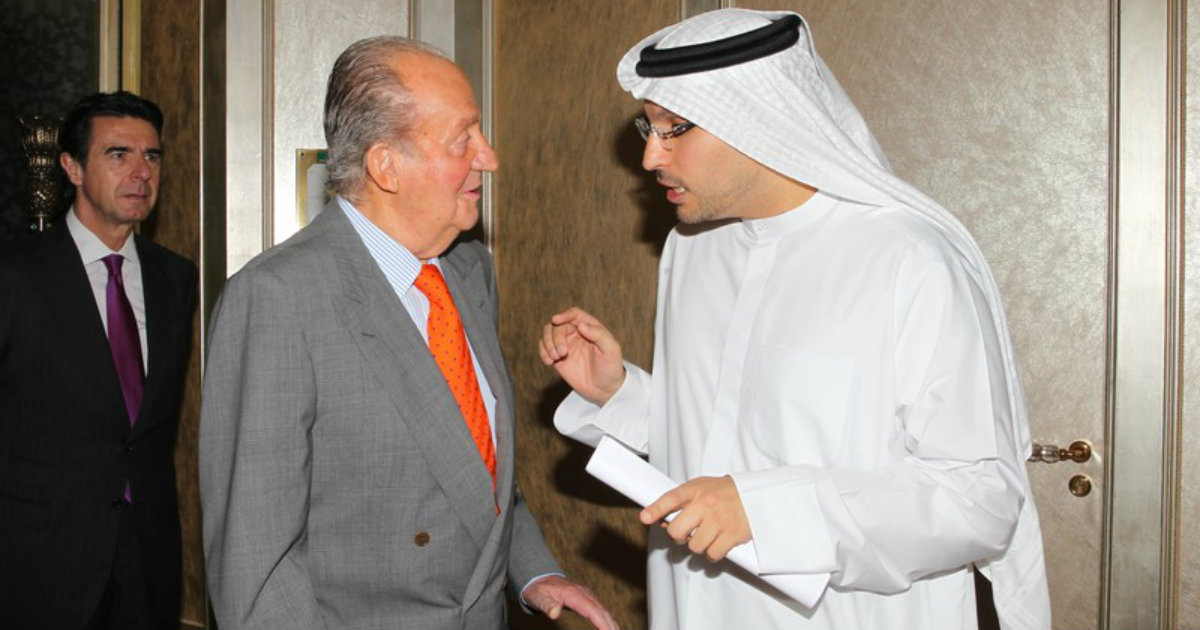 El rey emérito, durante una visita oficial a Emiratos Árabes en 2014. © Casa Real