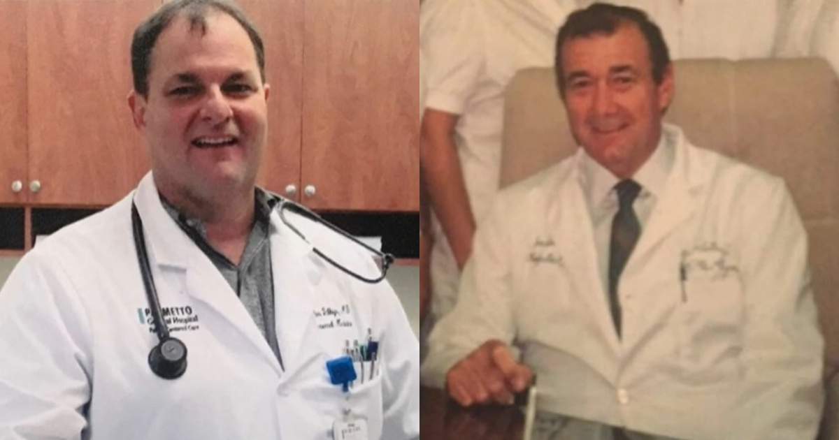 El Dr. Charlie Vallejo y el Dr. Jorge Vallejo © CBS 4 Miami