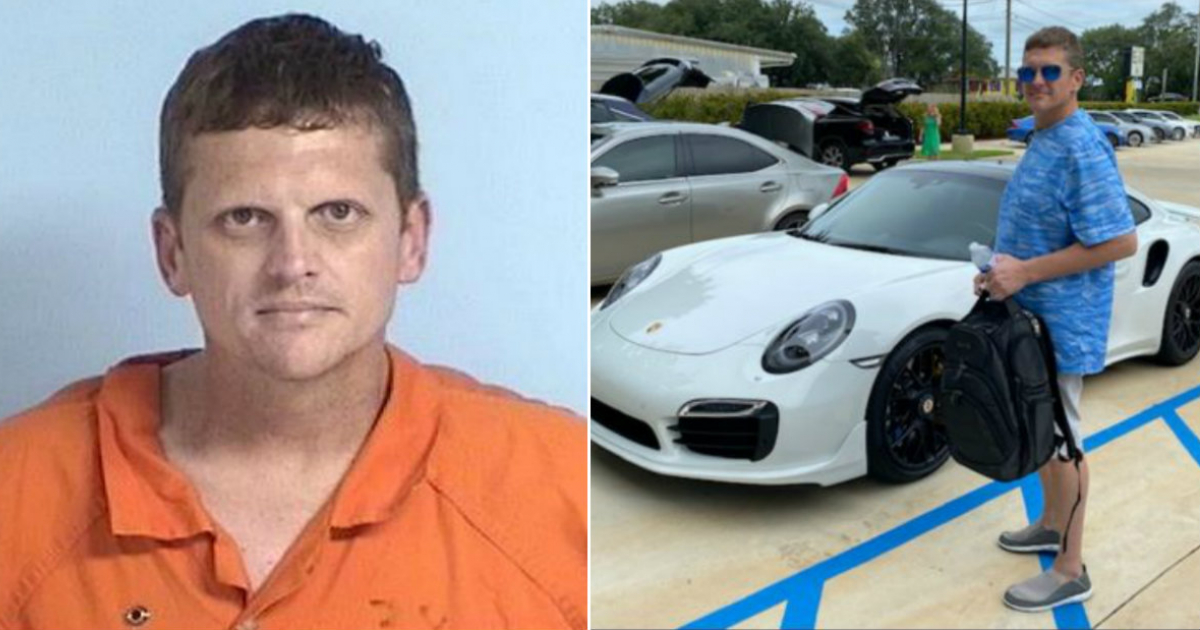 Casey William Kelley, el hombre que compró un Porsche con un cheque casero © Collage Facebook/Walton County Sheriff's Office 