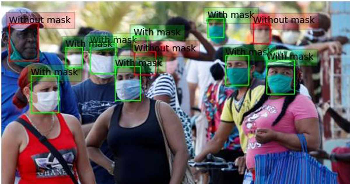 Software para reconocimiento facial creado por profesores universitarios cubanos © Twitter / Yudivián Almeida