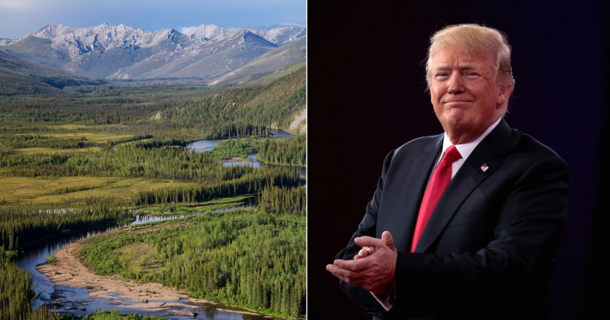 Paisaje en Alaska y Donald Trump (Imágenes de referencia) © Flickr / Bureau of Land Management y Gage Skidmore