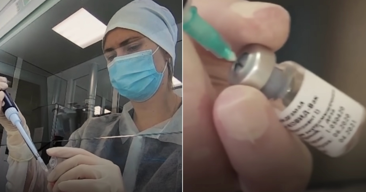 Médicos rusas con la vacuna. (imágenes de referencia) © Captura de pantalla de YouTube / RT en español