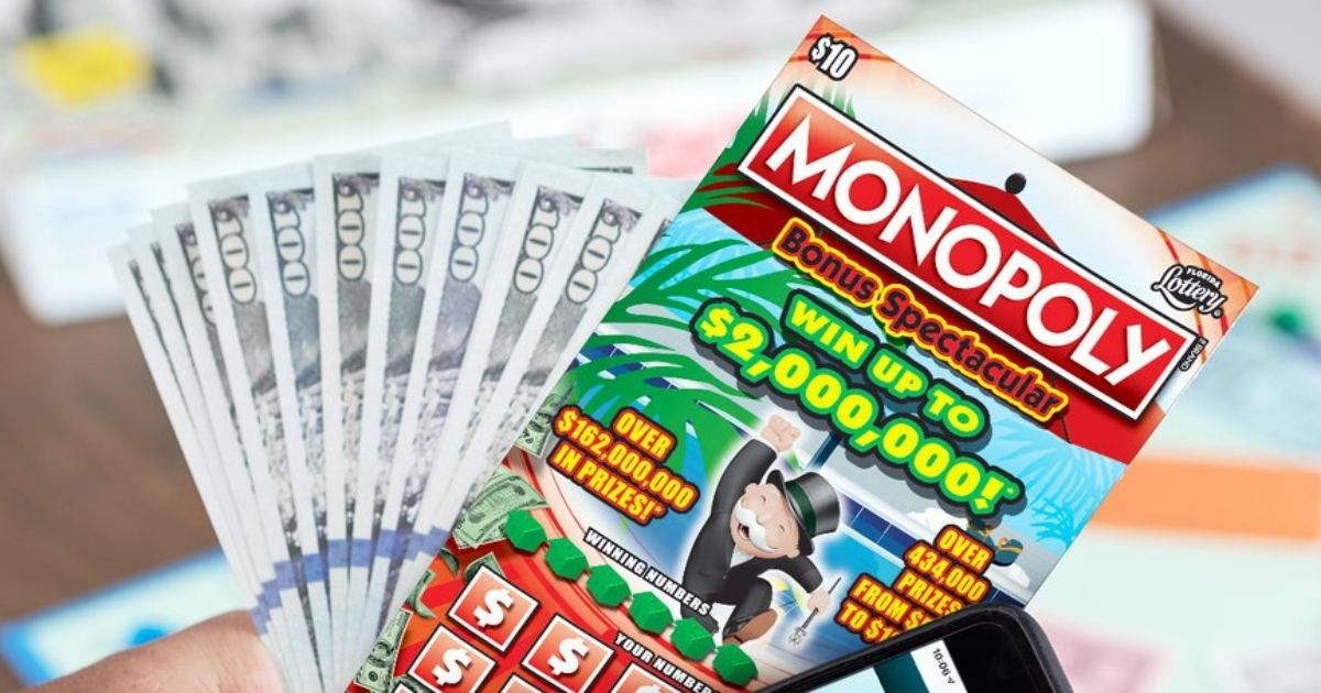 Uno de los raspaditos de Monopoly. (imagen de referencia) © Twitter / Lotería de Florida