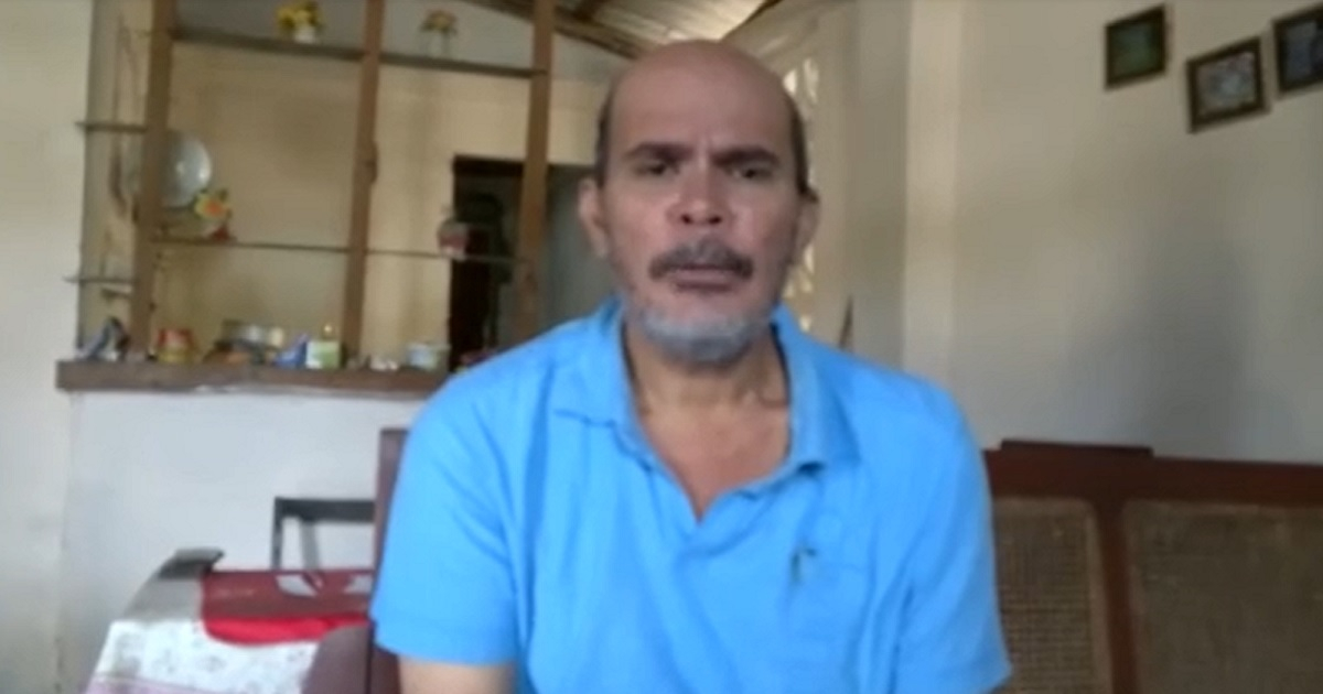 Miguel Ángel López Herrera, activista de la Unión Patriótica de Cuba (UNPACU). © Captura de video de Martí Noticias. 