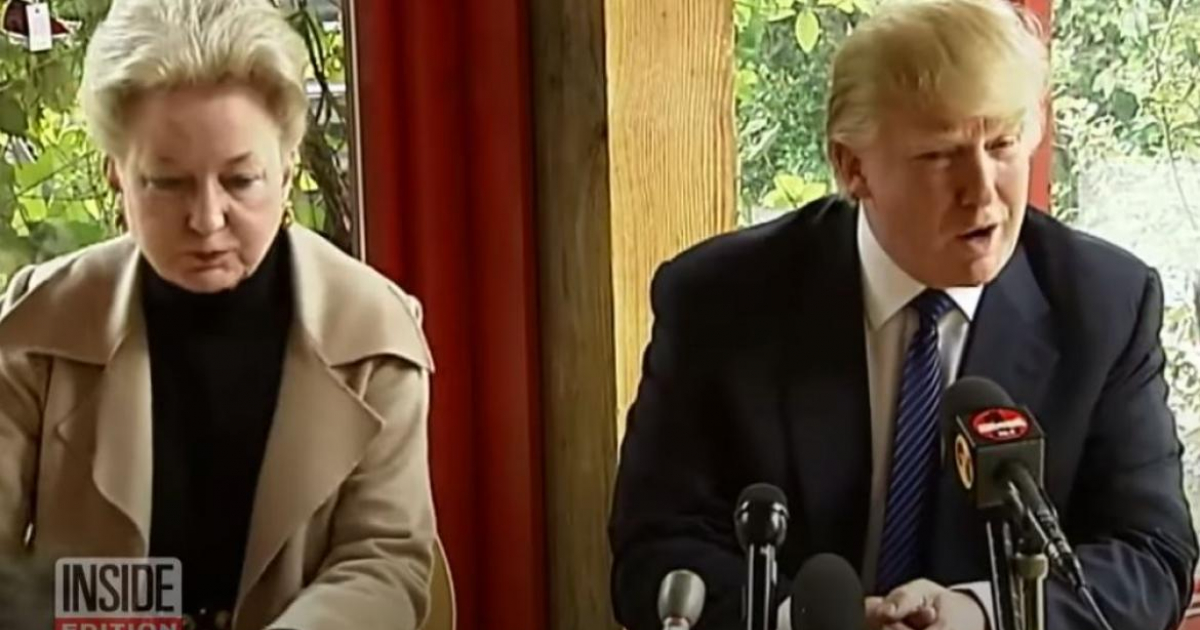 Donald Trump y su hermana Maryanne Trump Barry © Captura de video de YouTube de Inside Edition