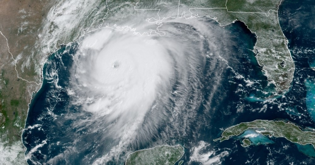 Huracán Laura cerca de Estados Unidos. (imagen de satélite) © NOAA