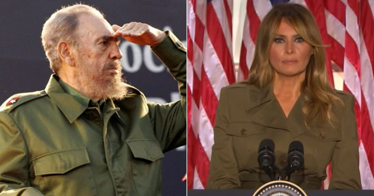 Fidel Catro y Melania Trump © Cubadebate y Telemundo / YouTube
