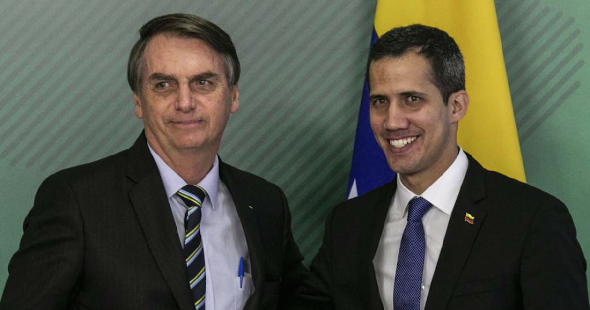 Guaidó y Bolsonaro durante su encuentro en Brasil © Jair Bolsonaro/Twitter