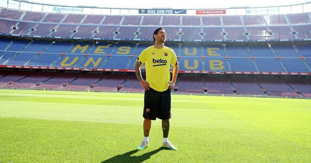 (Foto de archivo) Messi a su regreso a entrenar en julio luego de los meses de confinamiento © Instagram / Leo Messi 