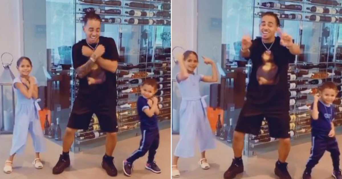 Ozuna baila con sus hijos la canción "Despeinada" © Instagram / Ozuna