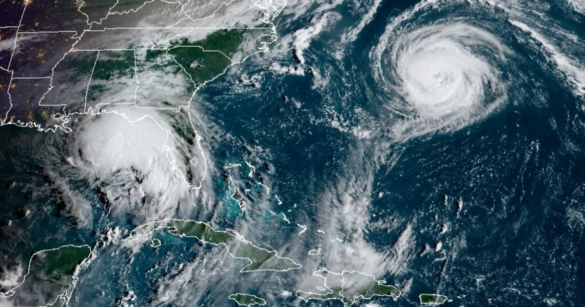 Tormenta Tropical Sally y Huracán Paulette © NOAA 