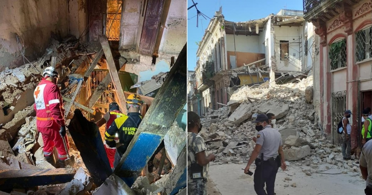 Varios derrumbes recientes han tenido lugar en la Habana Vieja © Facebook / David Sánchez y Awo Orunmila 