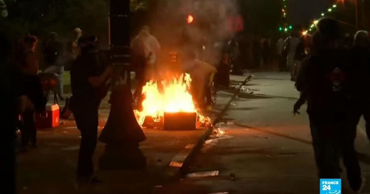 Disturbios antirraciales en Louisville, Kentucky © Captura de video de YouTube de FRANCE 24 English