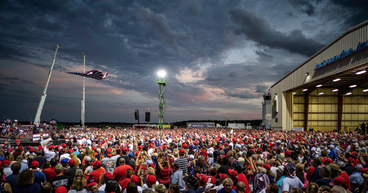Una imagen del acto de campaña en Jacksonville, Fl. © Donald Trump/Twitter