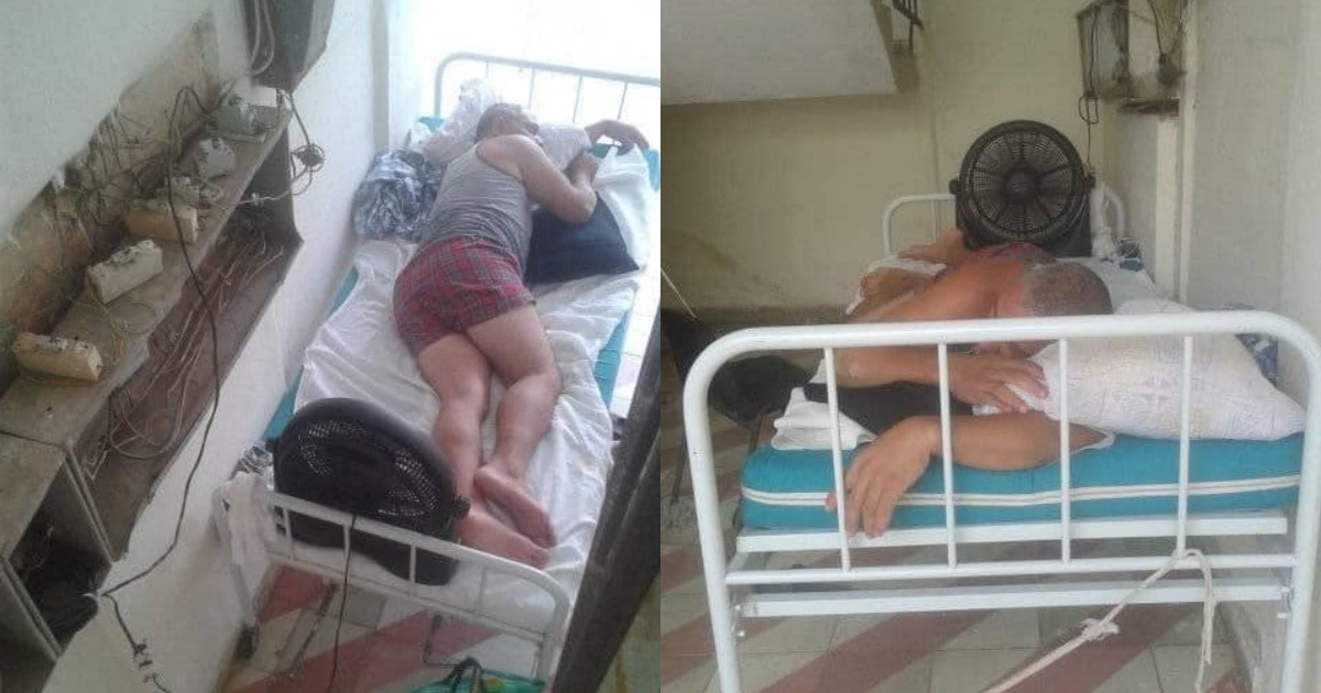 Discapacitado durmiendo debajo de la escalera © Adrián Pérez Díaz/Facebook