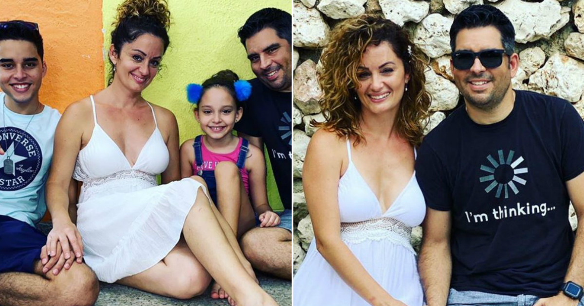 Luis Silva con su esposa e hijos © Instagram / Luis Silva
