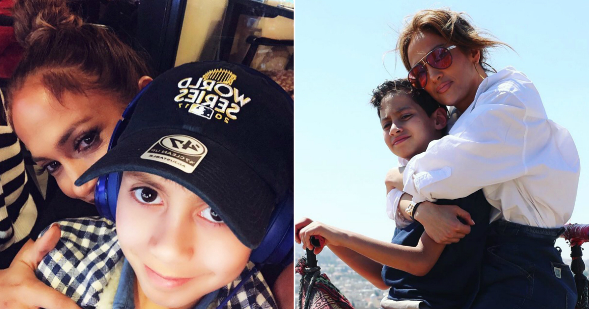 Jennifer Lopez y su hijo Max © Instagram / Jennifer Lopez