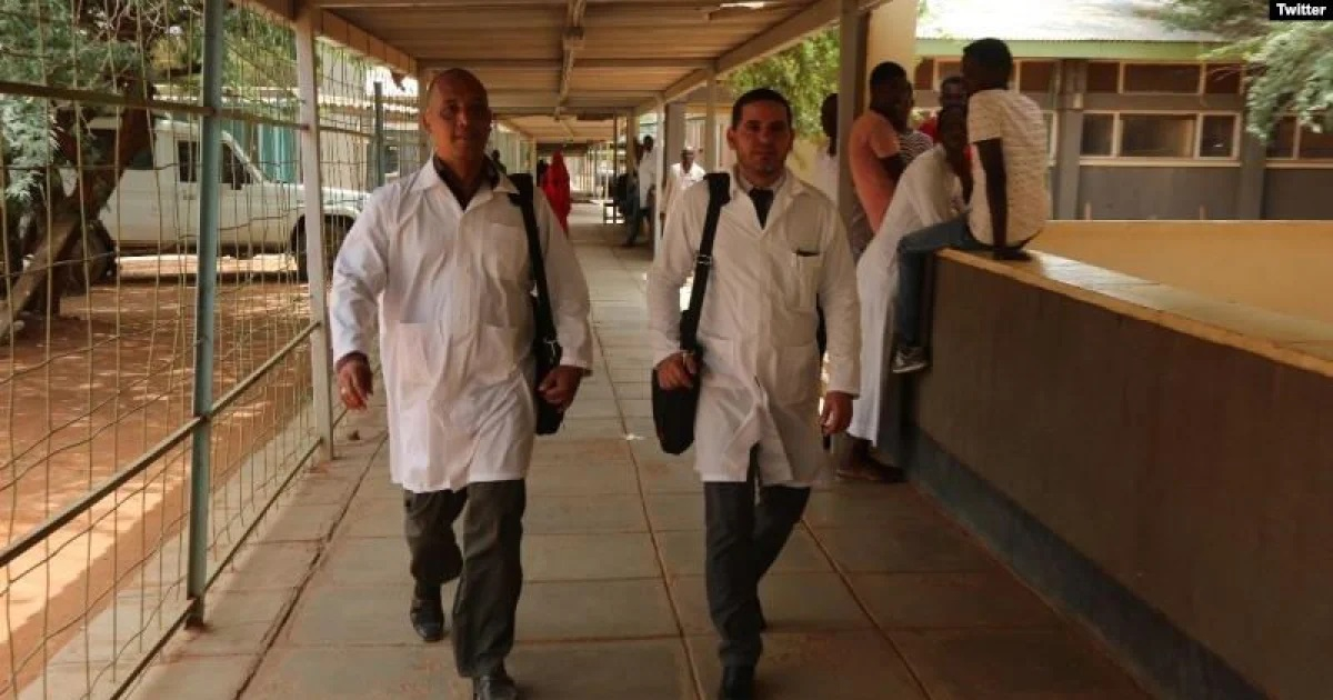 Médicos cubanos Assel Herrera Correa y Landy Rodríguez Hernández. © Twitter / Switch TV Kenia