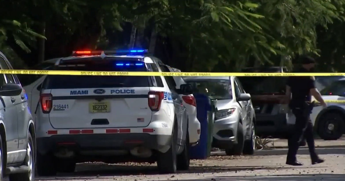 Policía de Miami en la escena del crimen © Captura de vídeo Telemundo 51