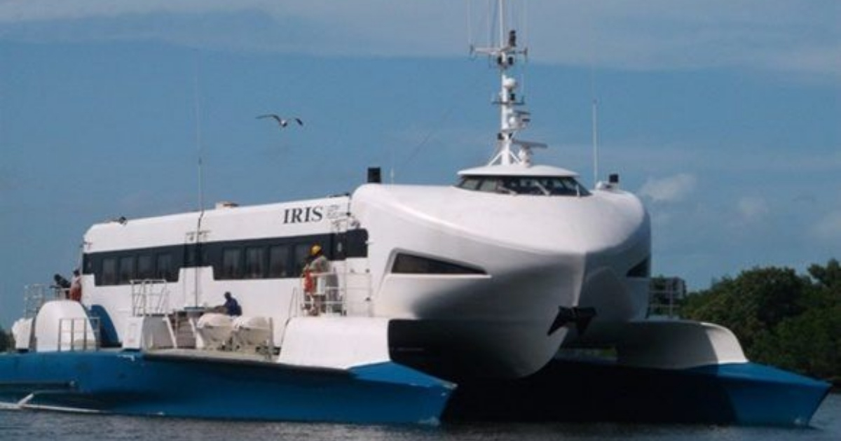 Catamarán Iris, una de las embarcaciones usada en la isla de la Juventud © Cubadebate