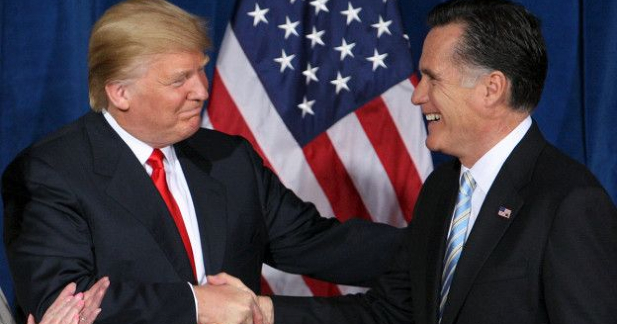 Mitt Romney y Donald Trump © BBC