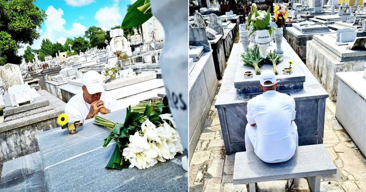 Yomil en el cementerio © Instagram del artista