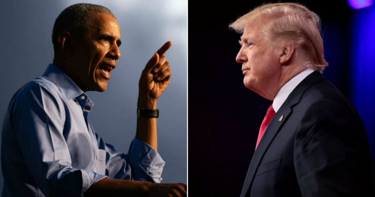 Barack Obama (i) y Donald Trump (d) © Collage Twitter/Barack Obama - Flickr/Gage Skidmore
