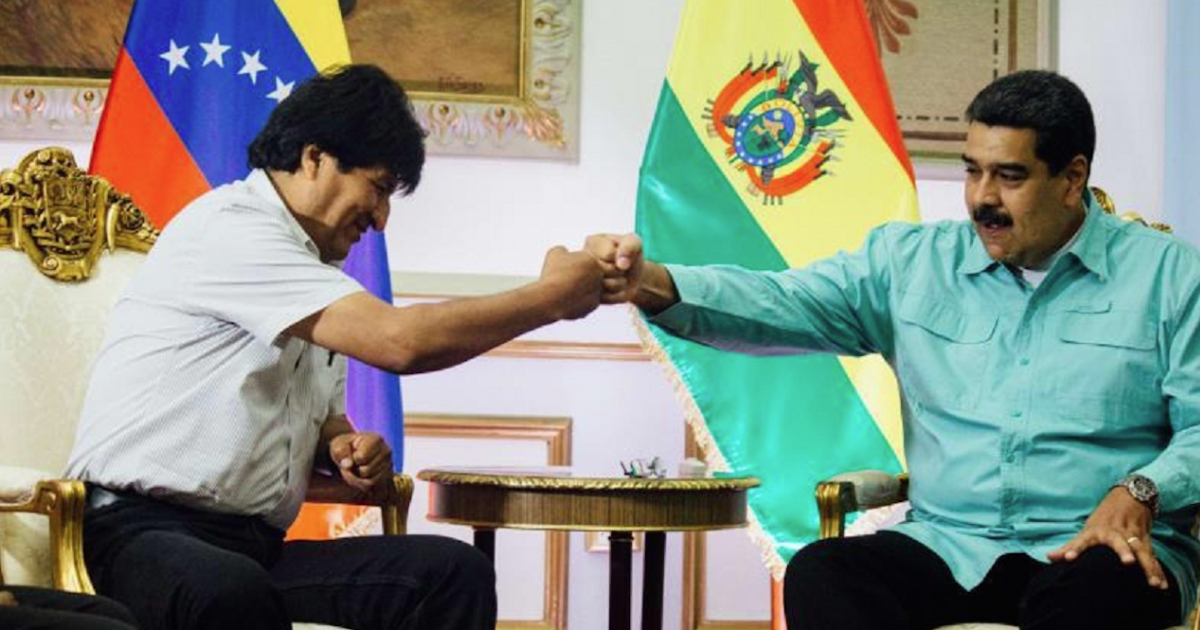 Evo y Maduro, en una foto de archivo © Twitter/República Bolivariana de Venezuela