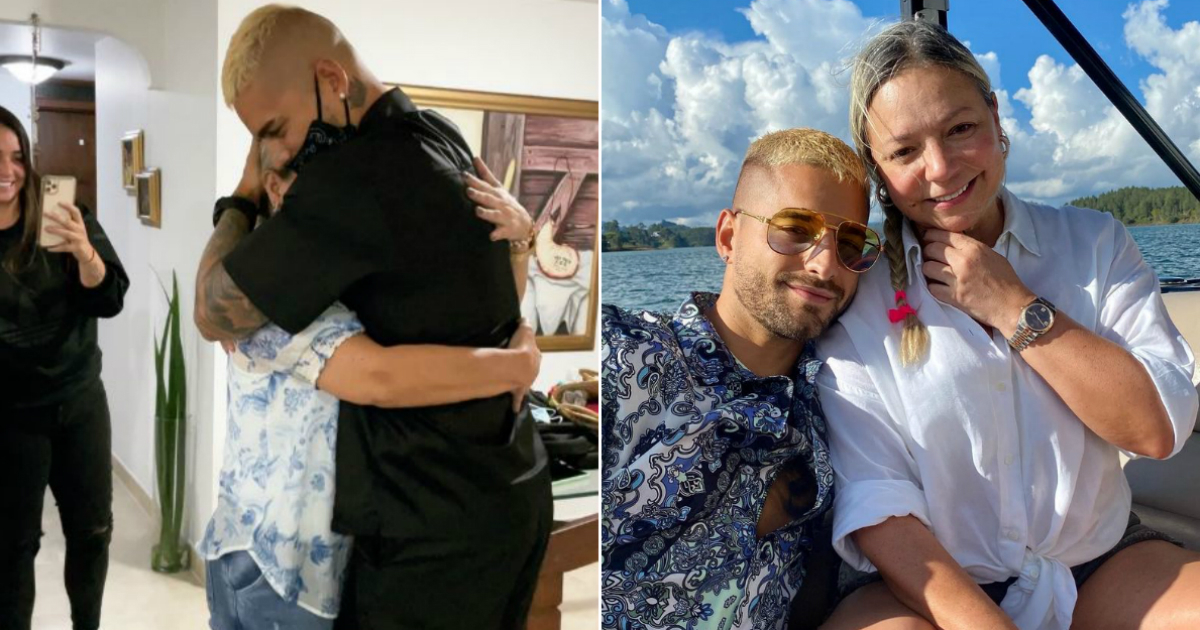 Maluma y su madre se reencuentras tras cinco meses © Instagram / Maluma, Marlli Arias