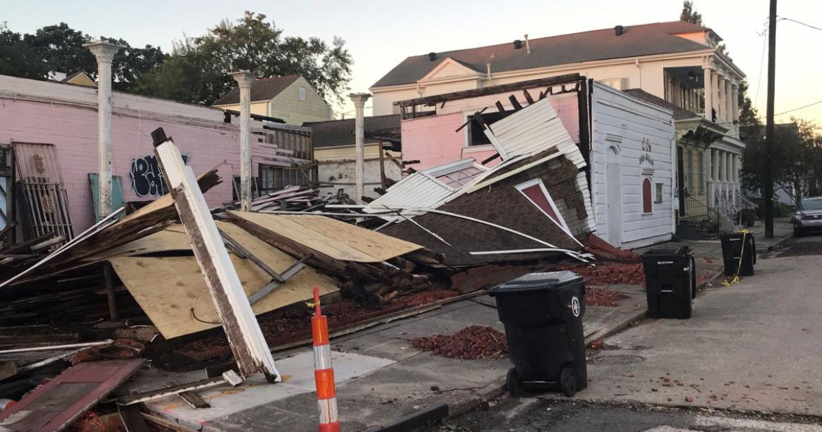 Casa destrozada en Nueva Orleans. © Steve Dresner/ Twitter