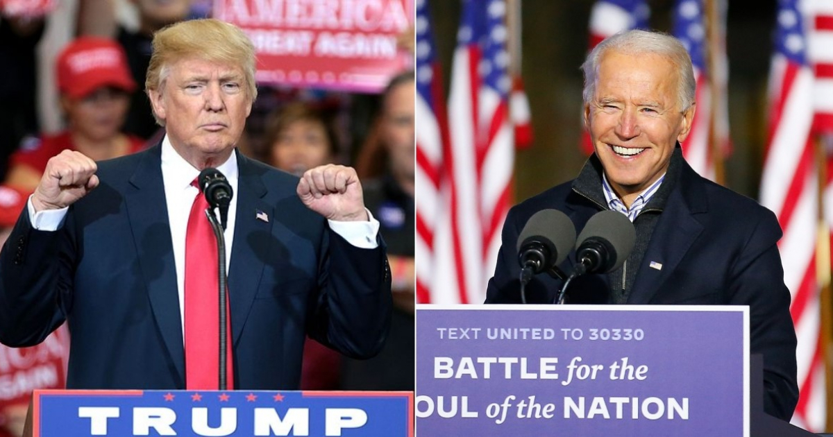 Donald Trump y Joe Biden en actos de campaña © Gage Skidmore y Twitter de Joe Biden