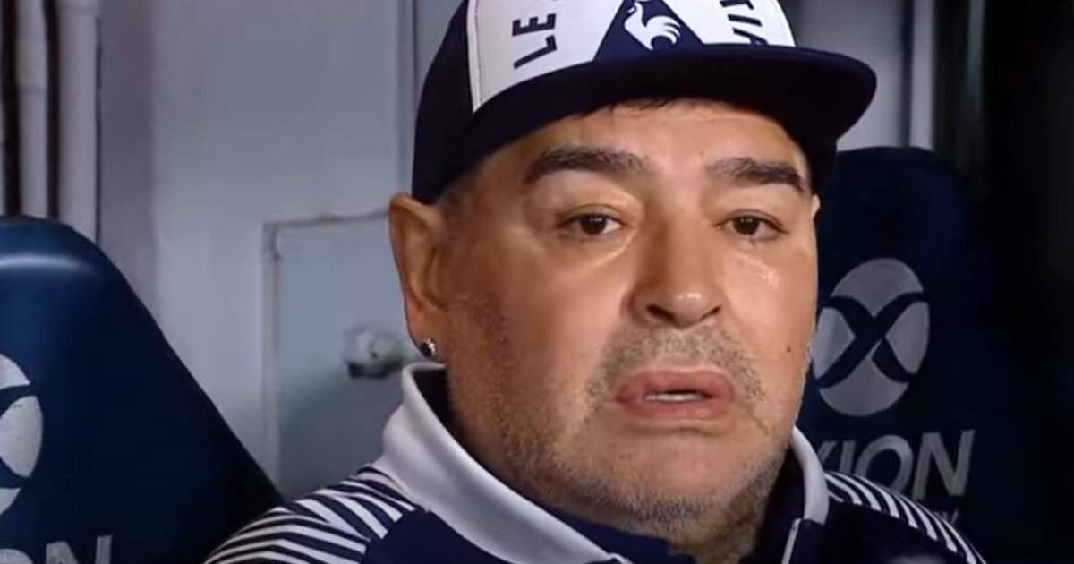 Maradona durante homenaje en La Bombonera, en marzo de este año (archivo) © YouTube/screenshot