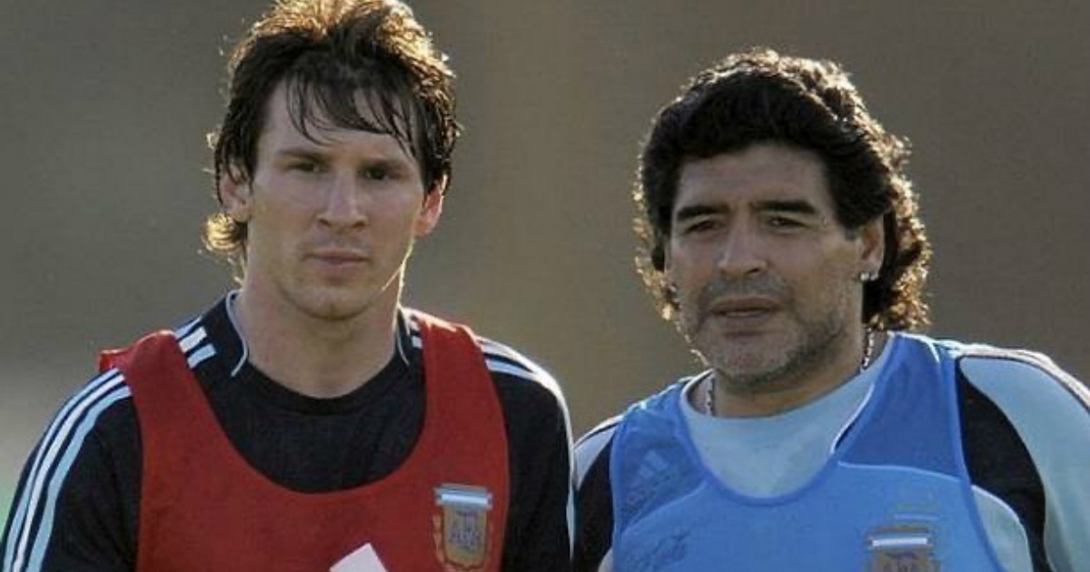 Leo Messi y Diego Armando Maradona © Instagram / Leo Messi