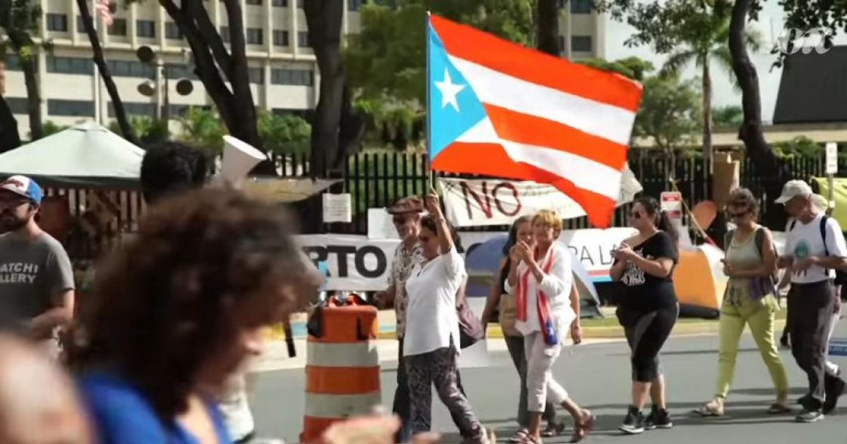 Manifestación en Puerto Rico (Imagen referencial) © Captura de video de YouTube de Vox