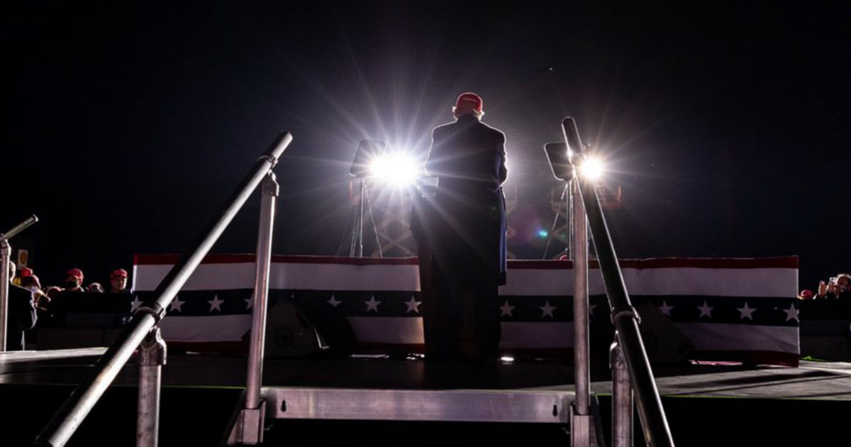 Donald Trump, en uno de sus mítines de campaña. © Donald Trump / Twitter