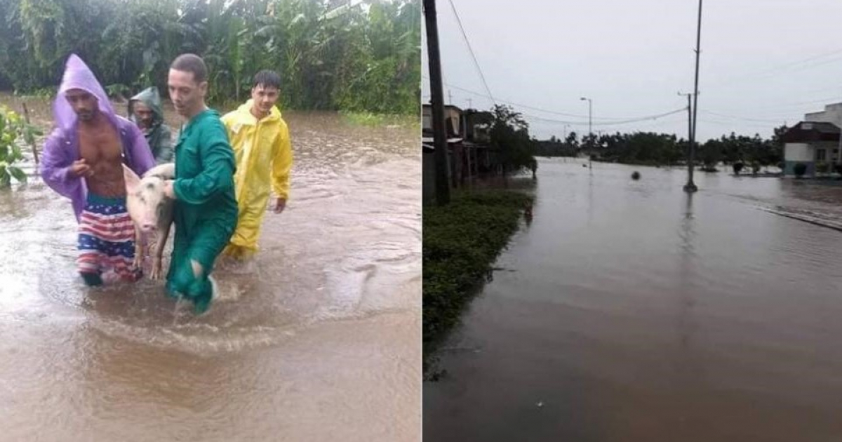 Inundación en Majagua, Ciego de Ávila © Periódico Invasor/ Twitter