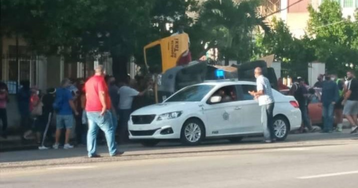 Accidente en La Habana © Facebook Amigos del Motor