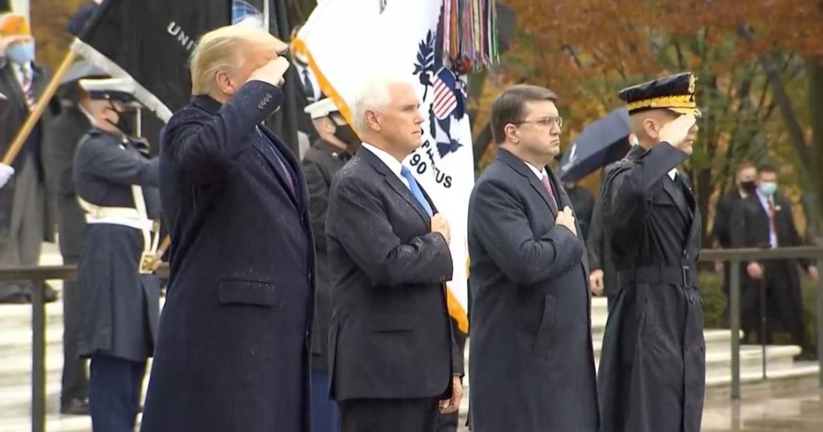 Trump y Pence conmemoran el Día de los Veteranos © Donald Trump/ Twitter