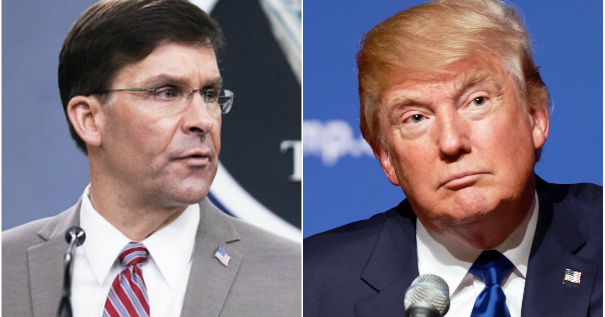 Mark Esper / Donald Trump © Flickr / Chairman of the Joint Chiefs of Staff / Wikimedia Commons