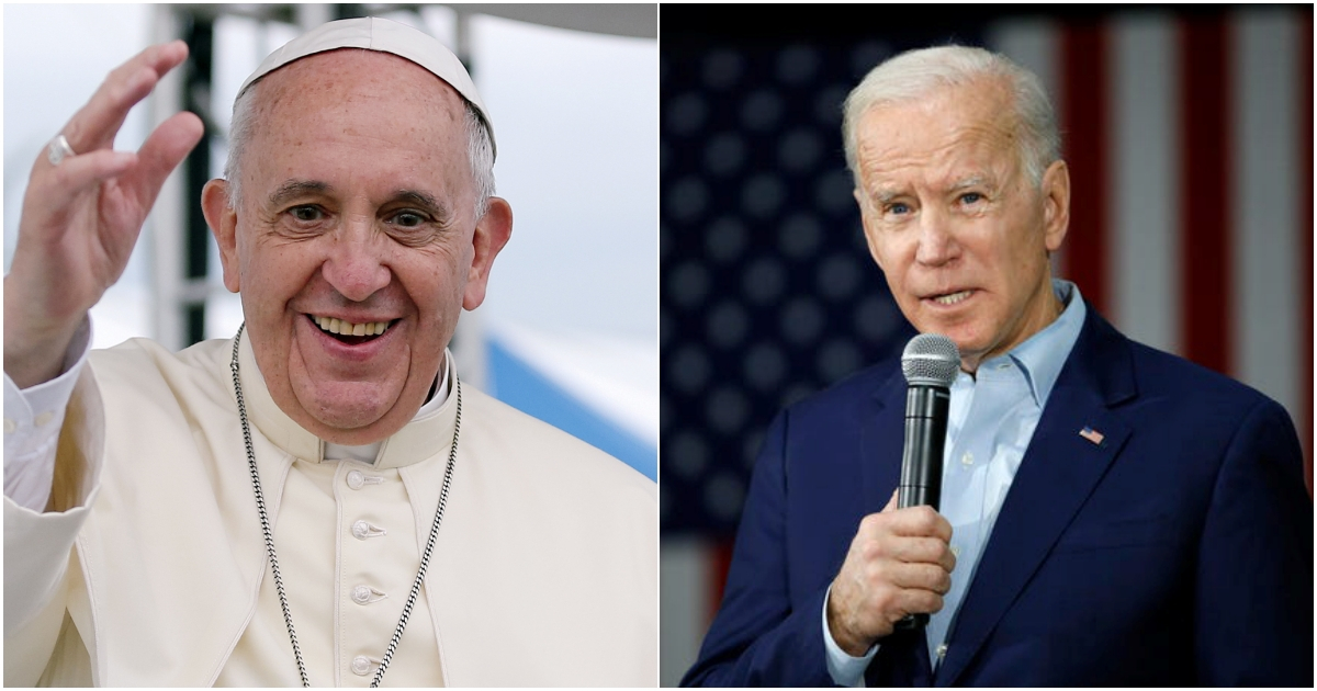 Papa Francisco y Joe Biden © Twitter @Pontifex_es / Wikimedia Commons