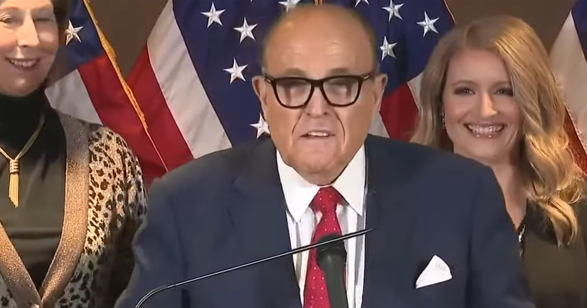 Giuliani, durante la rueda de prensa © Screenshot