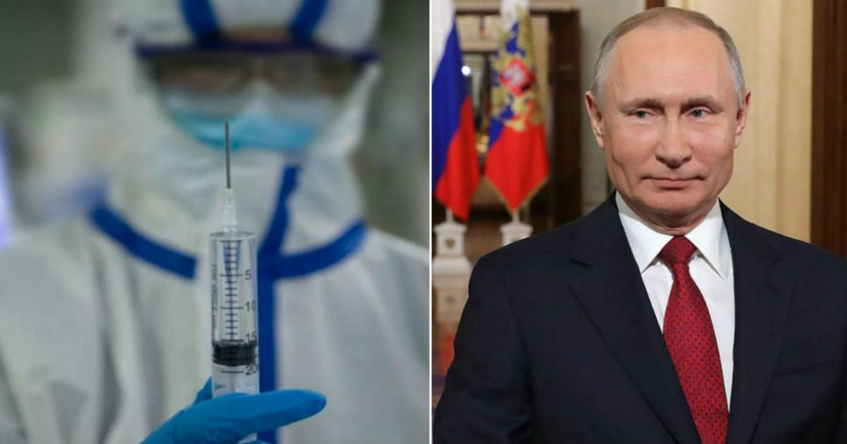Personal de la salud y Vladimir Putin © Collage YouTube/screenshot- Kremlin.ru