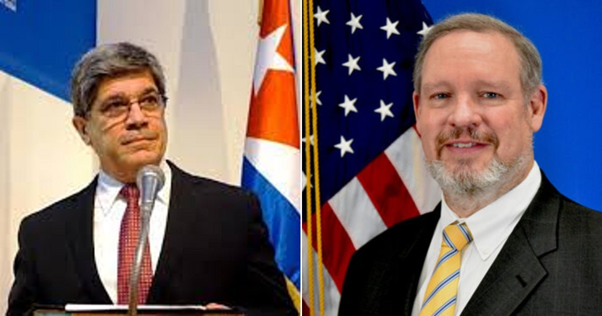 Carlos Fernández de Cossío y Timothy Zúñiga-Brown © cubadiplomatica.cu y Embajada de Estados Unidos en Cuba