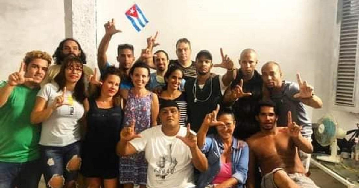 Activistas en sede del Movimiento San Isidro (imagen de referencia). © Facebook / MSI