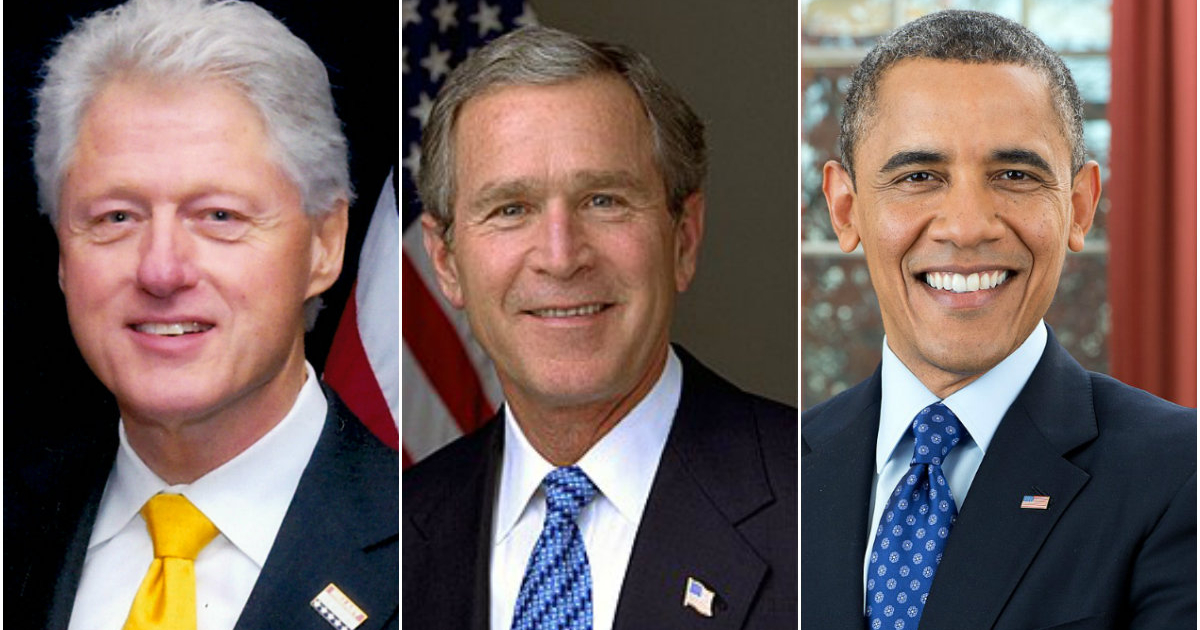 Bill Clinton, George W. Bush y Barack Obama © Wikipedia.org / Wikimedia.org