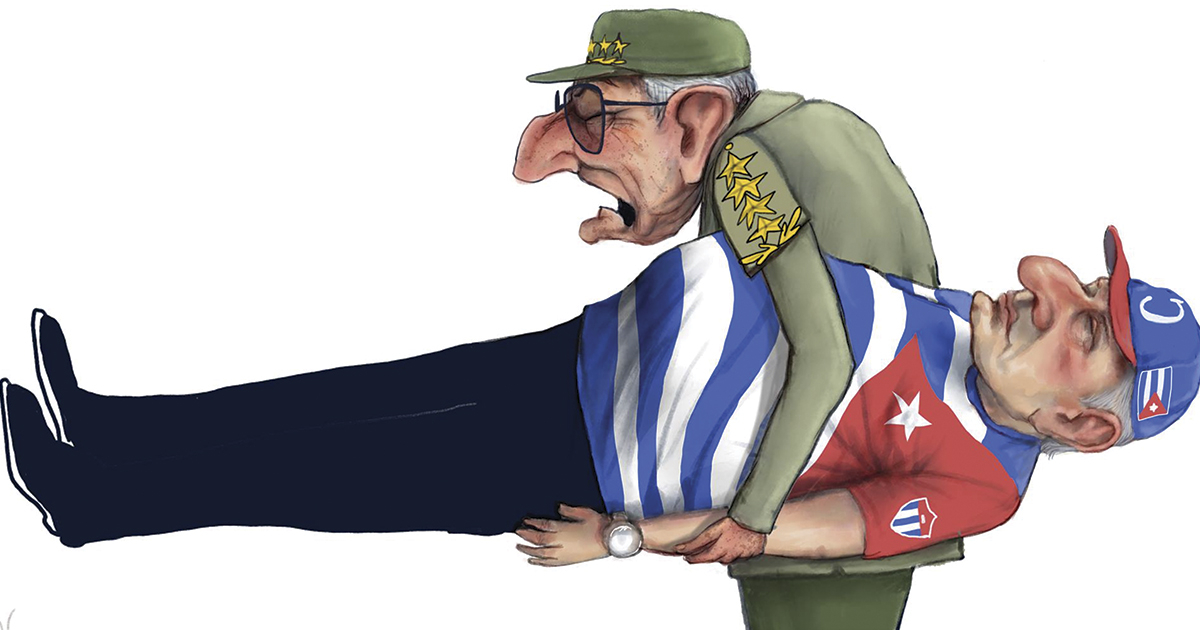 Raúl Castro y Díaz-Canel © <a href="https://www.facebook.com/photo/?fbid=10224696328579048&set=a.1065257475112">Omar Santana</a>