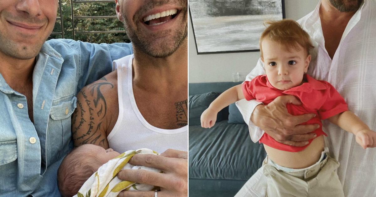 Ricky Martin con su marido, Jwan Yosef y su hijo Renn © Instagram / Jwan Yosef