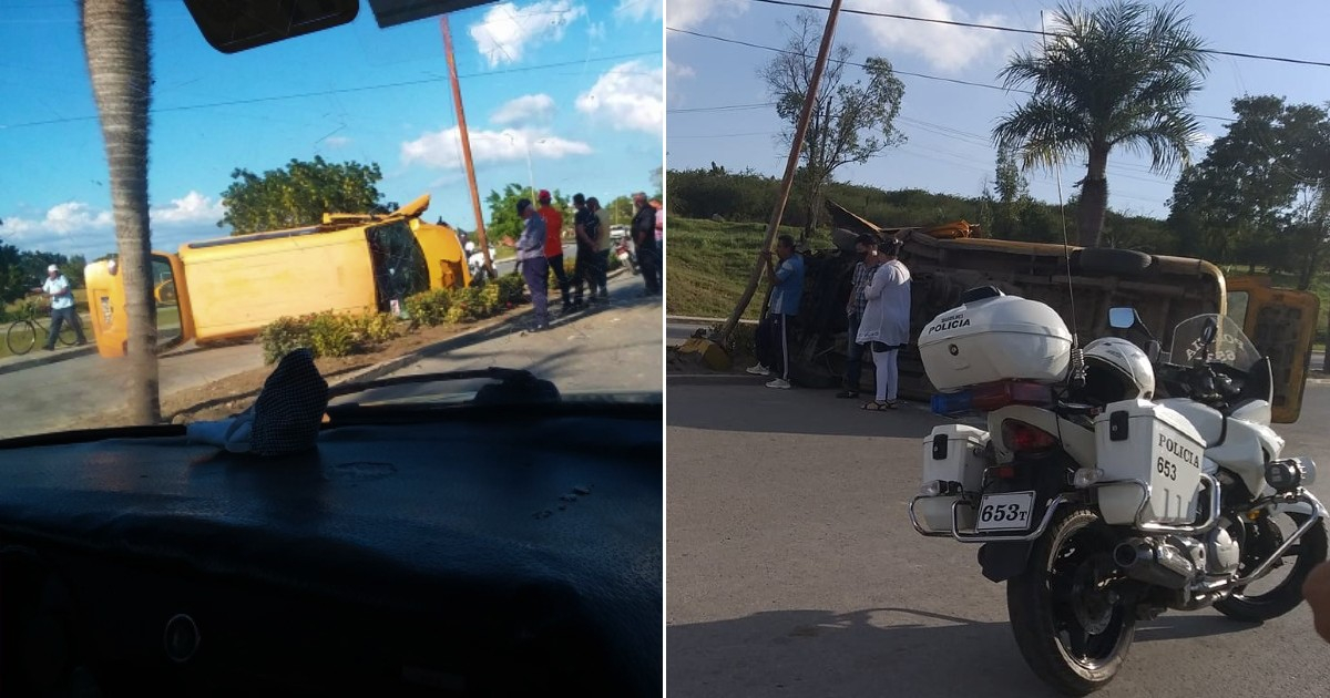 Imágenes del accidente ocurrido en Las Tunas © Facebook / Accidentes de Buses & Camiones
